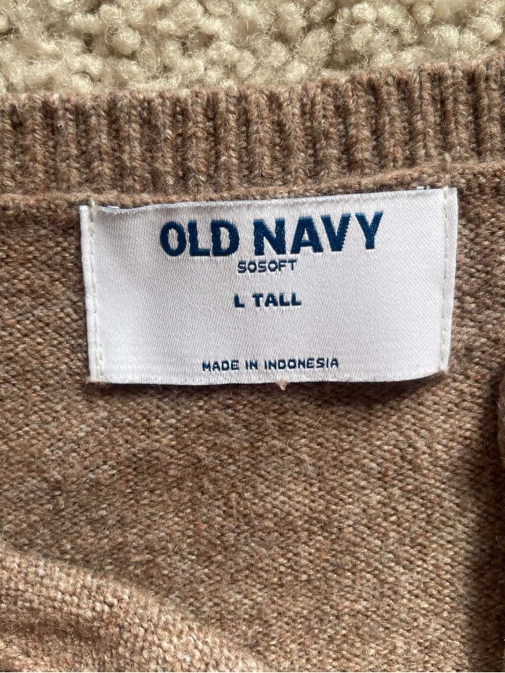 Old Navy SoSoft Knit Button-Front Cardigan - Taupe - Picture 8 of 9